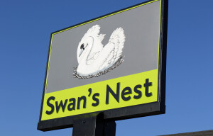 Swans Nest sign sm
