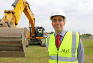 Cutting the first sod at Abel Homes Mattishall site 1