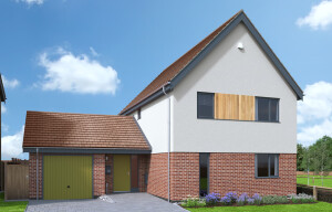 Plot 14 a three bedroom detached house one of those being released